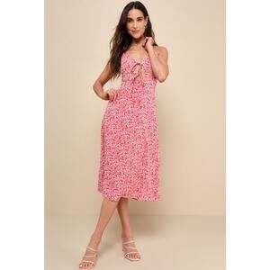 NWT Lulu's Pink Floral Mini Dress